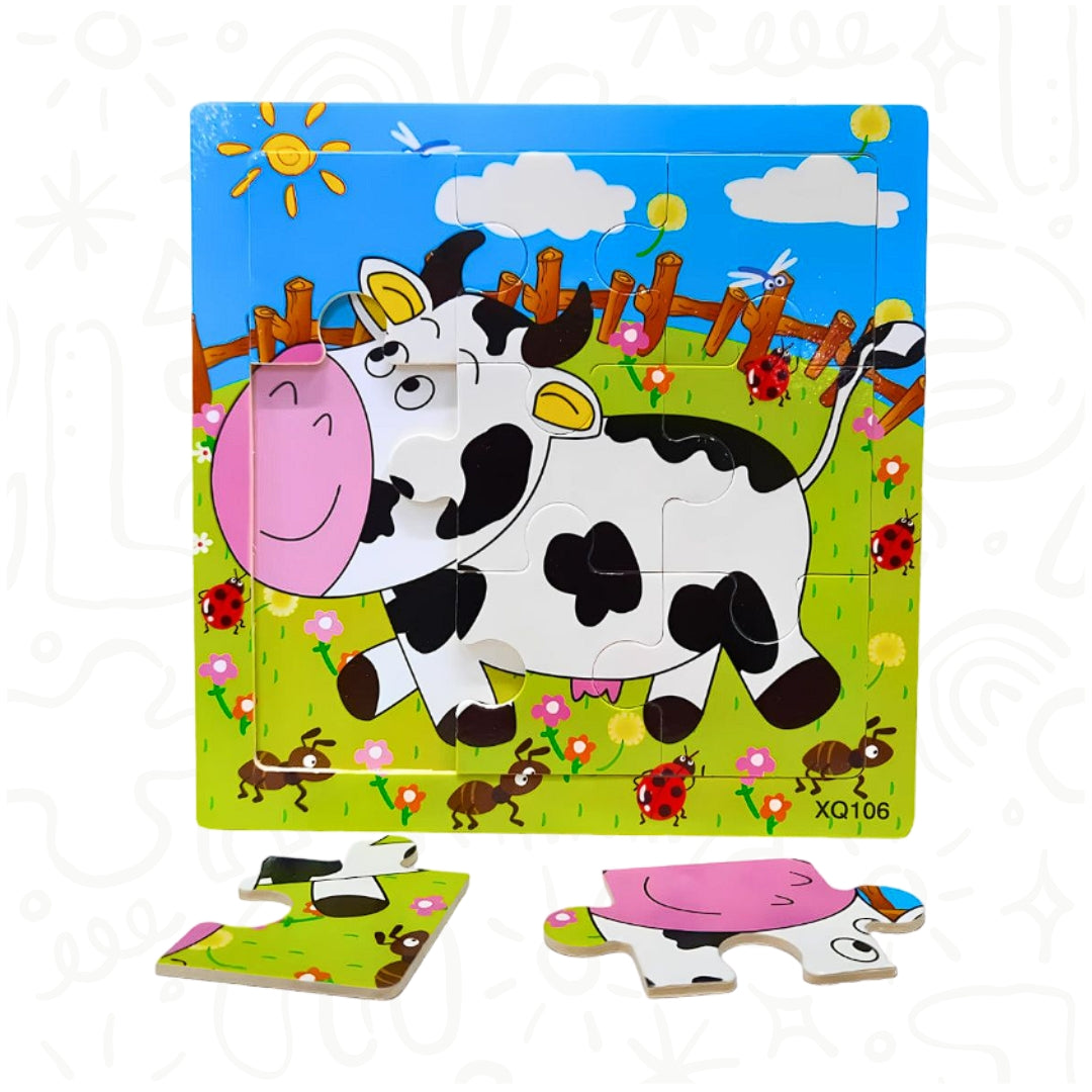 ROMPECABEZAS 19 PCS DISEÑO DE VACA