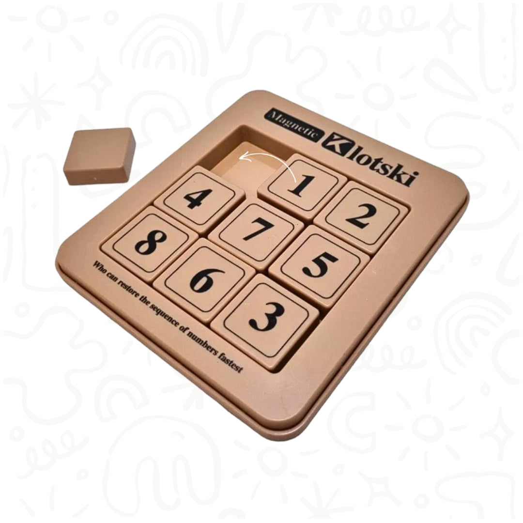 JUEGO DE NUMEROS MAGNÉTICO 10 PCS, PUZZLE DE DESLIZAR