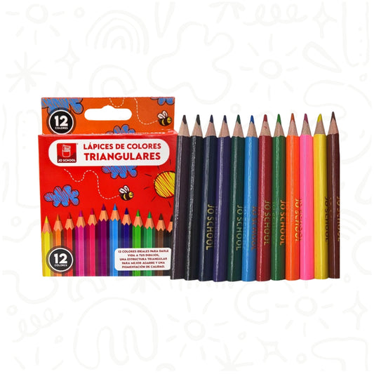 COLORES X12 UND 3.0 MM CORTOS Y EN FORMA TRIANGULAR