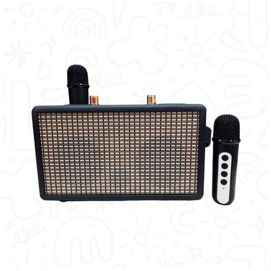 SET PARLANTE RECARGABLE CON 2 MICROFONOS INALAMBRICOS